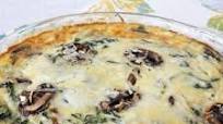Keto Crustless Mushroom Spinach Pie Keto Crustless Mushroom Spinach Pie