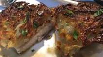 Potato Pancake with Pan Fried Chicken and Lemon Butter Sauce Potato Pancake with Pan Fried Chicken and Lemon Butter Sauce
