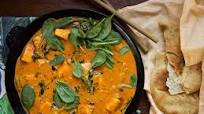 Palak paneer med halloumi Palak paneer med halloumi