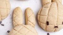 Japanese Vegan Bunny Melon Pan Japanese Vegan Bunny Melon Pan