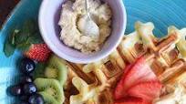 Crispy Homestyle Waffles with Cinnamon-Brown Sugar Butter Crispy Homestyle Waffles with Cinnamon-Brown Sugar Butter