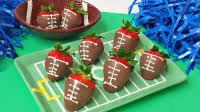 Chocolate Covered Strawberry Footballs Chocolate Covered Strawberry Footballs