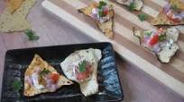 Assorted Papad Canapes / Healthy Papad Snack Assorted Papad Canapes / Healthy Papad Snack