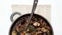 Pork and apple hotpot with sage and mushrooms Pork and apple hotpot with sage and mushrooms