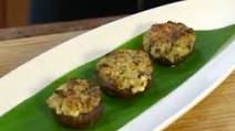 Crab Luau Leaf Stuffed Crimini Mushrooms Crab Luau Leaf Stuffed Crimini Mushrooms