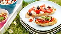 Roasted red pepper bruschetta Roasted red pepper bruschetta