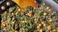 Cauliflower Leaf Saag Chana Recipe Cauliflower Leaf Saag Chana Recipe