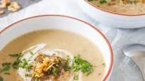 Roasted cauliflower soup with caramelized onions Roasted cauliflower soup with caramelized onions