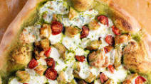 Chicken Pesto Pizza Recipe Chicken Pesto Pizza Recipe