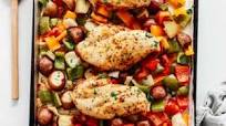 One Sheet Roasted Chicken and Vegetables One Sheet Roasted Chicken and Vegetables