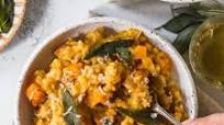 Roasted Butternut Squash Risotto With Crispy Sage Roasted Butternut Squash Risotto With Crispy Sage