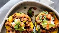 Beef Enchilada Stuffed Acorn Squash Beef Enchilada Stuffed Acorn Squash