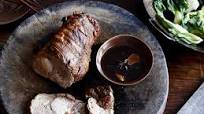 Oven Braised Pork Neck with Stir Fried Asian Greens Oven Braised Pork Neck with Stir Fried Asian Greens