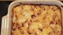 Cheese and bacon potato bake Cheese and bacon potato bake