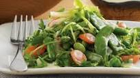 Pea Shoot Salad with Creamy Lemon Vinaigrette Pea Shoot Salad with Creamy Lemon Vinaigrette