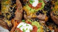 Black Bean Enchilada Stuffed Sweet Potatoes Black Bean Enchilada Stuffed Sweet Potatoes