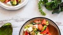 chopped caprese and avocado salad chopped caprese and avocado salad