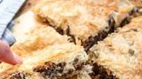 Phyllo Meat Pie Pastry —Bakery Style Burek Phyllo Meat Pie Pastry —Bakery Style Burek