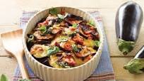 Baked eggplant layer Baked eggplant layer