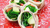 Spinach and Salami Lunch Roll Ups Spinach and Salami Lunch Roll Ups