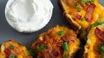Twice Baked Potato Skins Twice Baked Potato Skins