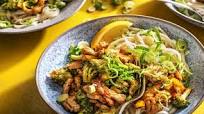 Lemon-Pepper Pork Stir Fry with Garlic Broccoli, Peppers and Udon Noodles Lemon-Pepper Pork Stir Fry with Garlic Broccoli, Peppers and Udon Noodles