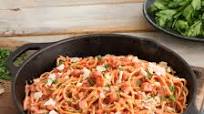 Spaghetti with Rosa Carbonara Spaghetti with Rosa Carbonara