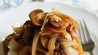 Hamburger Steak with Onion & Mushroom Gravy Hamburger Steak with Onion & Mushroom Gravy