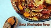 Zesty Hamburger Soup for Slow Cooker Saturdays Zesty Hamburger Soup for Slow Cooker Saturdays