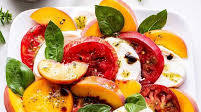 Peach and Tomato Caprese Salad Peach and Tomato Caprese Salad