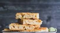 Garlic Scape & Spring Onion Focaccia Garlic Scape & Spring Onion Focaccia