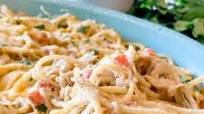 Lightened Up Creamy Chicken Spaghetti Casserole Lightened Up Creamy Chicken Spaghetti Casserole
