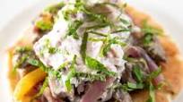 Pork Souvlaki with Radish Tzatziki Pork Souvlaki with Radish Tzatziki
