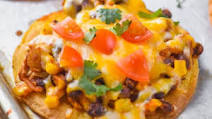 Easy Chicken Tostadas Easy Chicken Tostadas