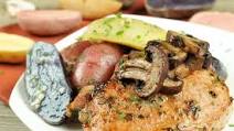 Rosemary Brown Sugar Pork Chops With Roasted Mushrooms and Heirloom Fingerling Potatoes Rosemary Brown Sugar Pork Chops With Roasted Mushrooms and Heirloom Fingerling Potatoes