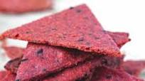 Beet Crackers With Flax Seeds (Vegan Gluten Free) Beet Crackers With Flax Seeds (Vegan Gluten Free)