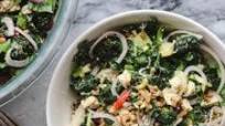 Greek-Inspired Kale Salad with Vegan Tofu Greek-Inspired Kale Salad with Vegan Tofu