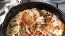 Creamy Garlic Bacon Pork Chops Creamy Garlic Bacon Pork Chops