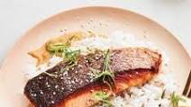Crispy-Skin Salmon with Miso-Honey Sauce Crispy-Skin Salmon with Miso-Honey Sauce