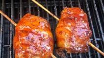 Smoked Bacon Wrapped Chicken Thighs on a Pellet Grill Smoked Bacon Wrapped Chicken Thighs on a Pellet Grill