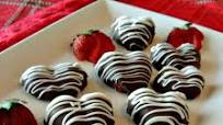 Chocolate Covered Heart Shaped Strawberries Chocolate Covered Heart Shaped Strawberries