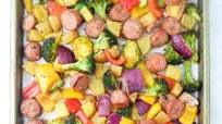 Sheet Pan Sausage and Veggies (Whole30 Paleo) Sheet Pan Sausage and Veggies (Whole30 Paleo)