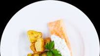 Tzatziki Salmon Fillet with Brussels Sprouts & Potatoes Tzatziki Salmon Fillet with Brussels Sprouts & Potatoes