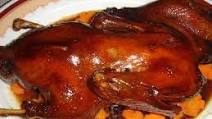 Pato tim or patuten or humbang itik (marinated duck braised in soy sauce)