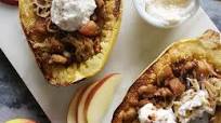 Dessert Spaghetti Squash with Apples, Walnuts, and Cinnamon Goat Cheese Dessert Spaghetti Squash with Apples, Walnuts, and Cinnamon Goat Cheese