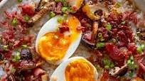 Bacon and Eggs Breakfast Congee Recipe Bacon and Eggs Breakfast Congee Recipe