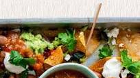 Nachos with Poblanos, Fresh Salsa, and Guacamole Nachos with Poblanos, Fresh Salsa, and Guacamole