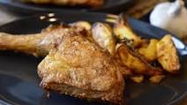 Muslos de pollo frito en freidora sin aceite Muslos de pollo frito en freidora sin aceite