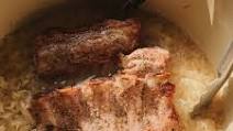Crispy Peppered Pork Ribs and Sauerkraut Crispy Peppered Pork Ribs and Sauerkraut