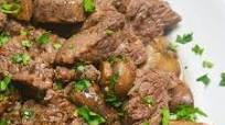 Tenderloin Beef Tips and Mushrooms Tenderloin Beef Tips and Mushrooms